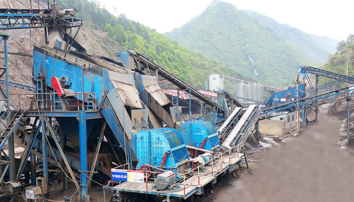 重庆浩口水电站砂石骨料加工生产线01