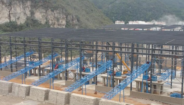 云南蒙自时产2000吨建筑用砂石骨料生产线01